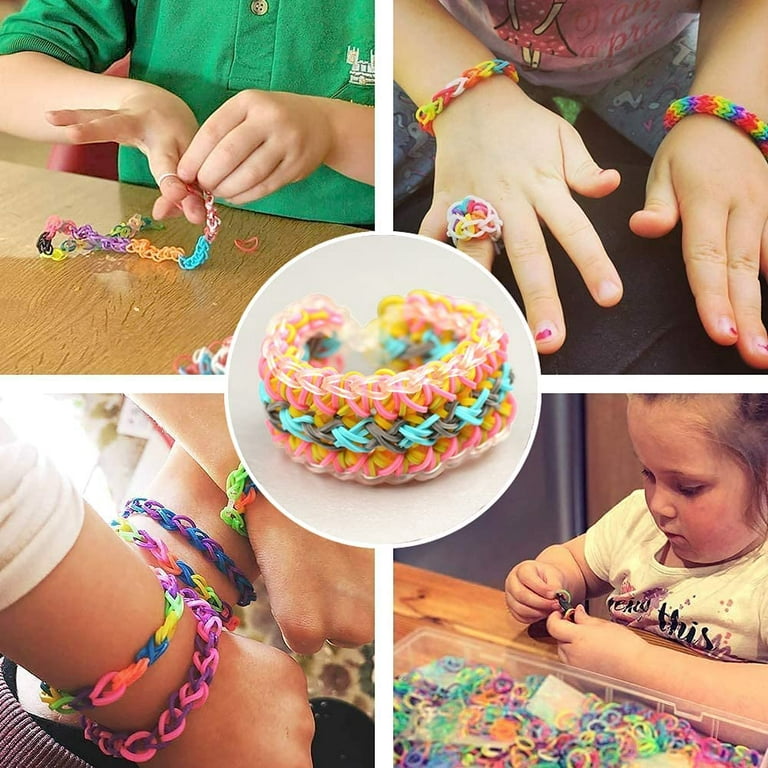2000+Rubber Band Bracelet Kit, Loom Bracelet Making Kit for Kids