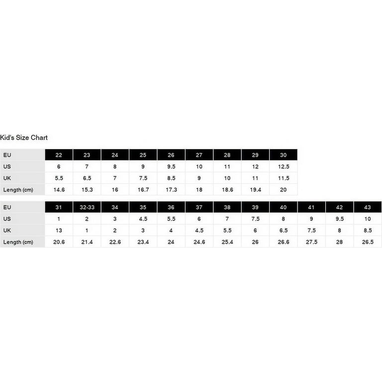 Burberry kids on sale shoe size chart