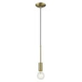 thumbnail image 3 of Perret 1-Light Aged Brass Mini Pendant, 3 of 10