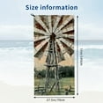 thumbnail image 5 of Creowell Windmill Barn Folk Art Print Quick Dry Bath Towel 27.5x55in Ultra-Fine Fiber Towel for Shower, Swim, Beach - Tropical Design 27.5x55in, 5 of 7