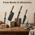 thumbnail image 3 of 6 Piece Kitchen Knife Set, Anti Rust Coating Stainless Steel Chef Knife Set, Knives Set For Kitchen With Scissors And Elegant Gift Box, 3 of 9