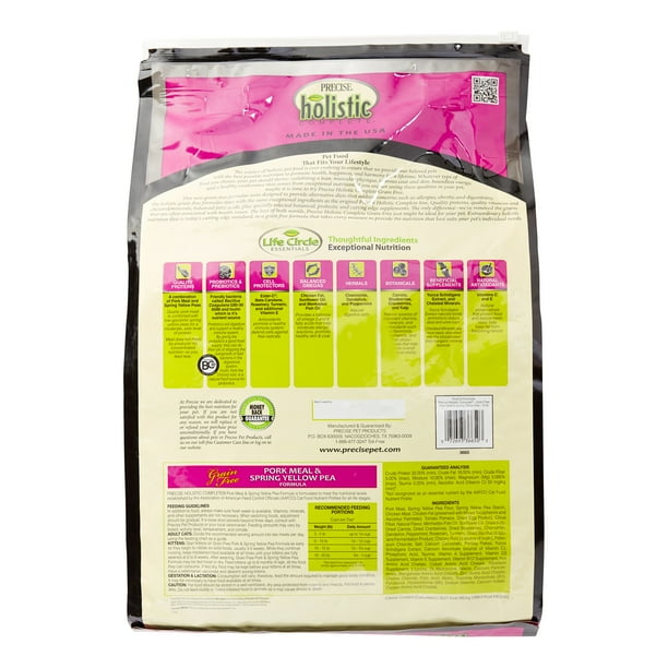 Precise Pet Holistic Complete GrainFree Pork Meal & Spring Yellow Pea