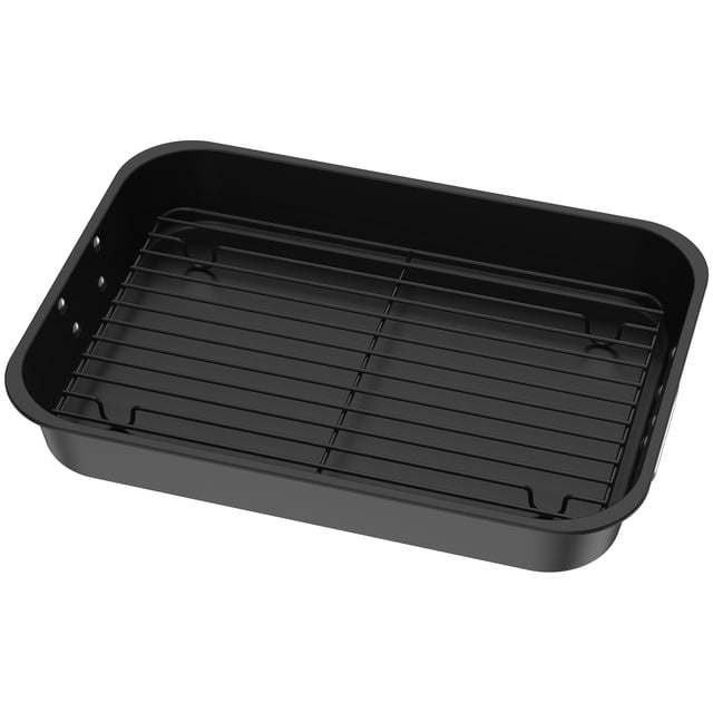 Wekvgz 2Pcs Roasting Pan Versatile Deep Baking Pan Non Stick Metal Baking Dish Pan Easy to Clean Roasting Pan Brownie Pan Solid Lasagna Brownie Turkey Pan for Kitchens