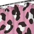thumbnail image 3 of Pink and Black Of Leopard Print Shower Curtain 72"x84" ,Bathroom Decorative Shower Curtains Set with 12 Hooks,Modern Waterproof Washable Shower Curtain, 3 of 6