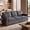 Dark Gray - Chenille-1, variant on Traditional Chenille Couch Sofas For Living Room 91.3" Oatmeal