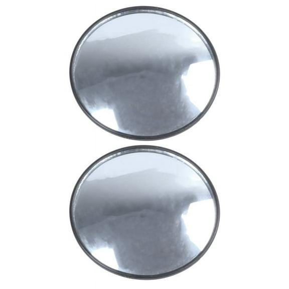 2X 95mm OD Adhesive Round Convex View Rear Mirror Mirror Side Mirror