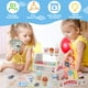 thumbnail image 3 of Set de juego Ice Cream Counter Melofaver Wooden para niños de 3 a 8 años, 3 of 7