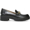 thumbnail image 2 of Sam Edelman Taelor Black Rounded Toe Slip On Chunky Heel Fashion Classic Loafers (Black, 5.5), 2 of 2