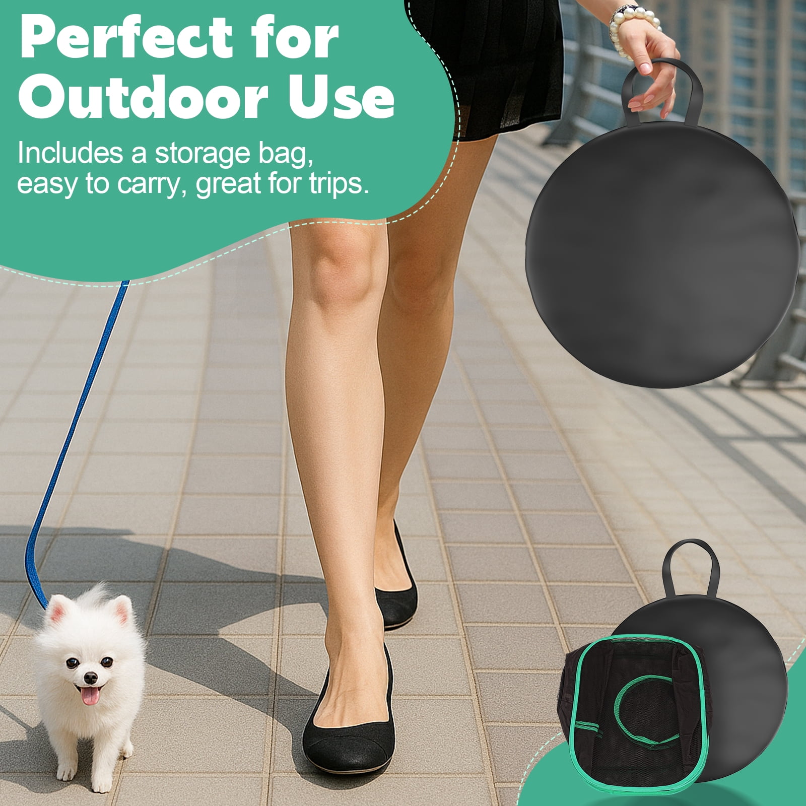 Hutact All-in-1 Pet Playpen with Tunnel for Cats Rabbits Exercise, 47" Portable Cat Playpen with Shade Top for Indoor/Outdoor Travel Small Dog Playpen