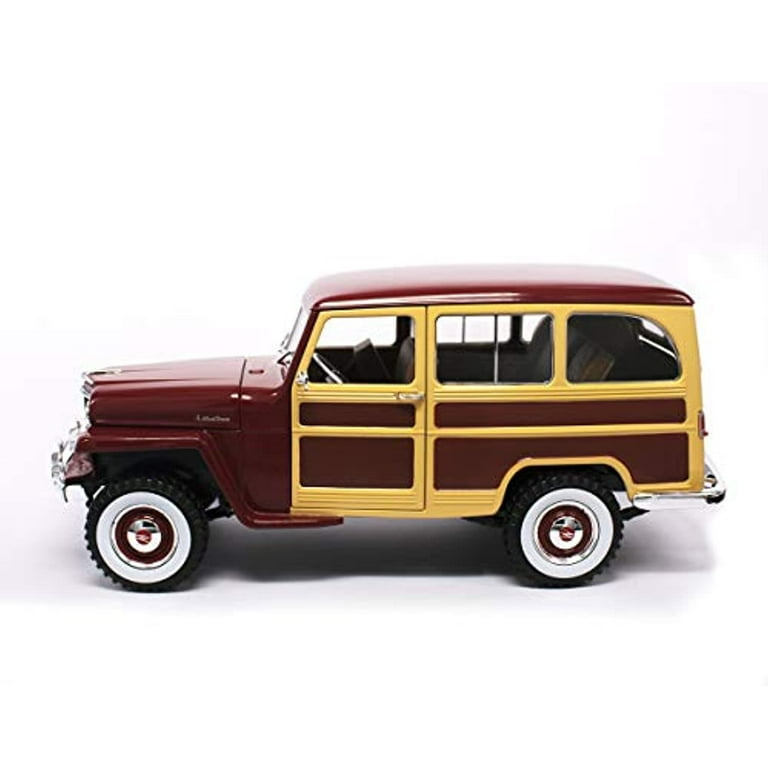 Road Signature 1/18 Scale Dark Blue & White 1955 Willys Jeep