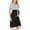 Black, variant on Efsteb Womens Maternity Dress Casual Maternity Clothes Round Neck Bandage Pregnancy Comfy Patchwork Stretchy Short Sleeve Dress(Black,XXL)