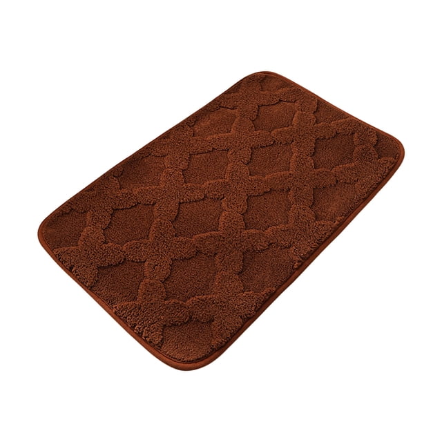 Alfombrillas de Piso para Casa Color Sólido Absorbente Alfombra de Baño, 38x58cm Multi Color Patrón Alfombra de Puerta Frontera para la Ducha de Entrada, Alfombra de Piso de Baño