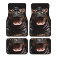 thumbnail image 1 of Balery Playful Baby Hippo Splash Juego de 4 Alfombrillas para Auto, Revestimientos de Caucho Resistente, Diseño Antideslizante, 1 of 7