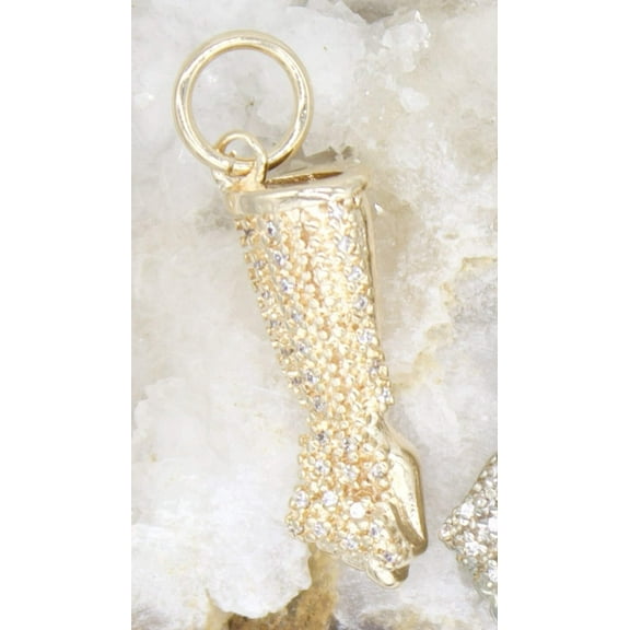 18K Gold Filled Figa Hand Charm Pendant