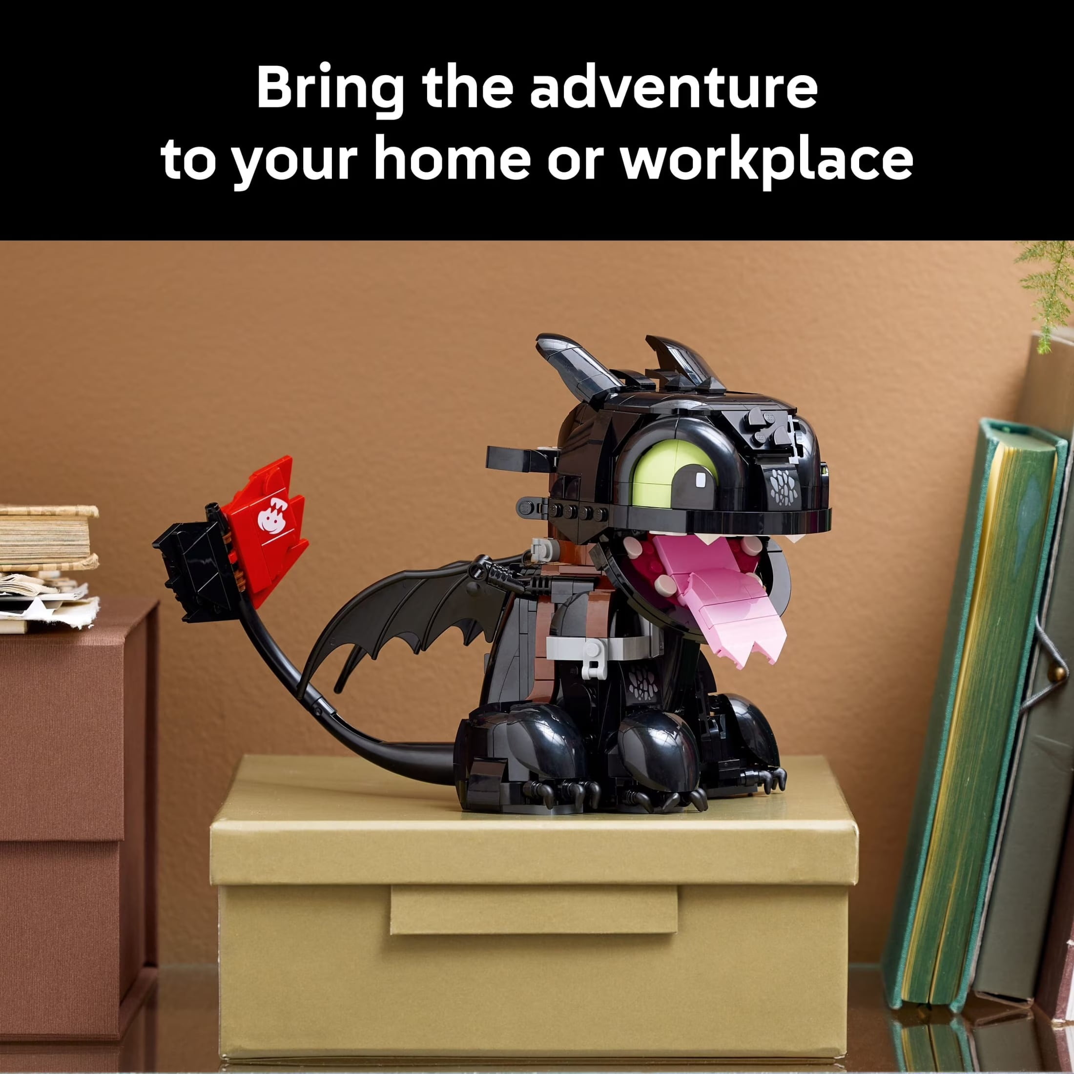 Toothless Dragon Building Set 784 Pieces Posable Night Fury Model How to Train Your Dragon Display Decor