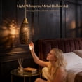 thumbnail image 2 of ALUCSET Pendant Lights Kitchen Island, Laser Starry Sky Metal Lamp Shade Oval Shape, Adjustable Brushed Brown Bronze Rods E26 Base, Island Lighting Fixtures, Farmhouse Kitchen Pendant Light, 2 of 9