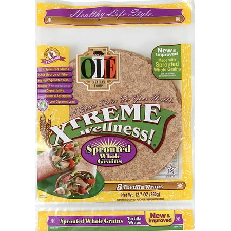 Olé  Mexican Foods Xtreme Wellness! Tortilla Wraps Multi Grain - 8 CT