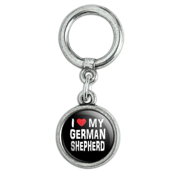 I Love My German Shepherd Stylish Shoe Shoelace Charm Decoration