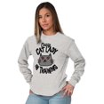 thumbnail image 3 of Crazy Cat Lady in Training Funny Cute Women Plus Size Long Sleeve Graphic Tee Brisco Brands 2X, 3 of 5