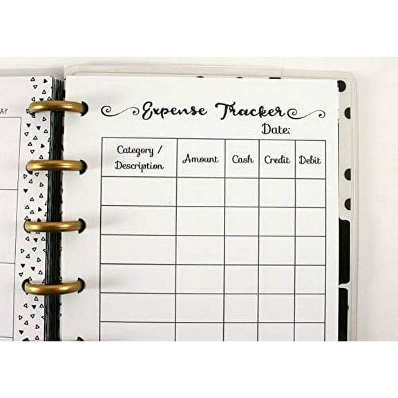 Expense Tracker Inserts for 7 Disc Planners
