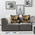 thumbnail image 2 of Acheng Halloween Pillow Covers Halloween Night Moon and Tree Art Print with Black Animal Bat Decorative Throw Pillow Covers Square Pillowcase Outdoor Cushion Cover  24x24in, 2 of 7