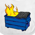 thumbnail image 4 of Inktastic Dumpster Fire Boys or Girls Baby Bib, 4 of 4