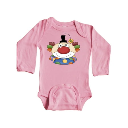 

Inktastic Big Clown Face Gift Baby Boy or Baby Girl Long Sleeve Bodysuit