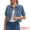 Light Blue, variant on DARING DIVA Women's Short Sleeve Button Down Denim Jackets with Pockets S Light Blue