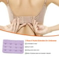 thumbnail image 3 of Extension Strap Bra Extenders Buckle 4 Hook Breathable Practical Accessories Adjustable Replacement 3 Rows Underwear light purple, 3 of 5
