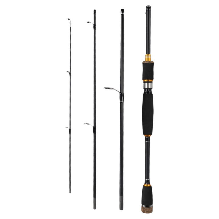 baitcasting rod for bass and catfish 600CTS Reel Combo I Pro Left / 600CTS Combo + Power Handle / Heavy dark tip and a 600CTS reel with a 5.3 Carbon Fiber Travel Fishing Rod