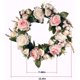 thumbnail image 3 of Guirnalda de primavera de rosas para puerta delantera, guirnalda rosa hecha a mano, guirnalda de primavera de imitación para puerta delantera, pared, boda, fiesta, decoración del hogar, 3 of 7