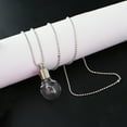 thumbnail image 3 of Hyasfey DIY Necklace Clear Openable Refillable Leakproof Smooth Decorative Gift Men Women Glass Bottle Pendant Necklace Jewelry Fashion Accessory, 3 of 8