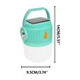 thumbnail image 3 of High Power Solar LED Camping Lantern | USB Rechargeable Portable Light | 1800mAh Outdoor Tent Lamp | 4 Lighting Modes | Hanging Hook | Emergency BBQ Hiking Lighting | 120mm Compact ABS | Green, 3 of 9