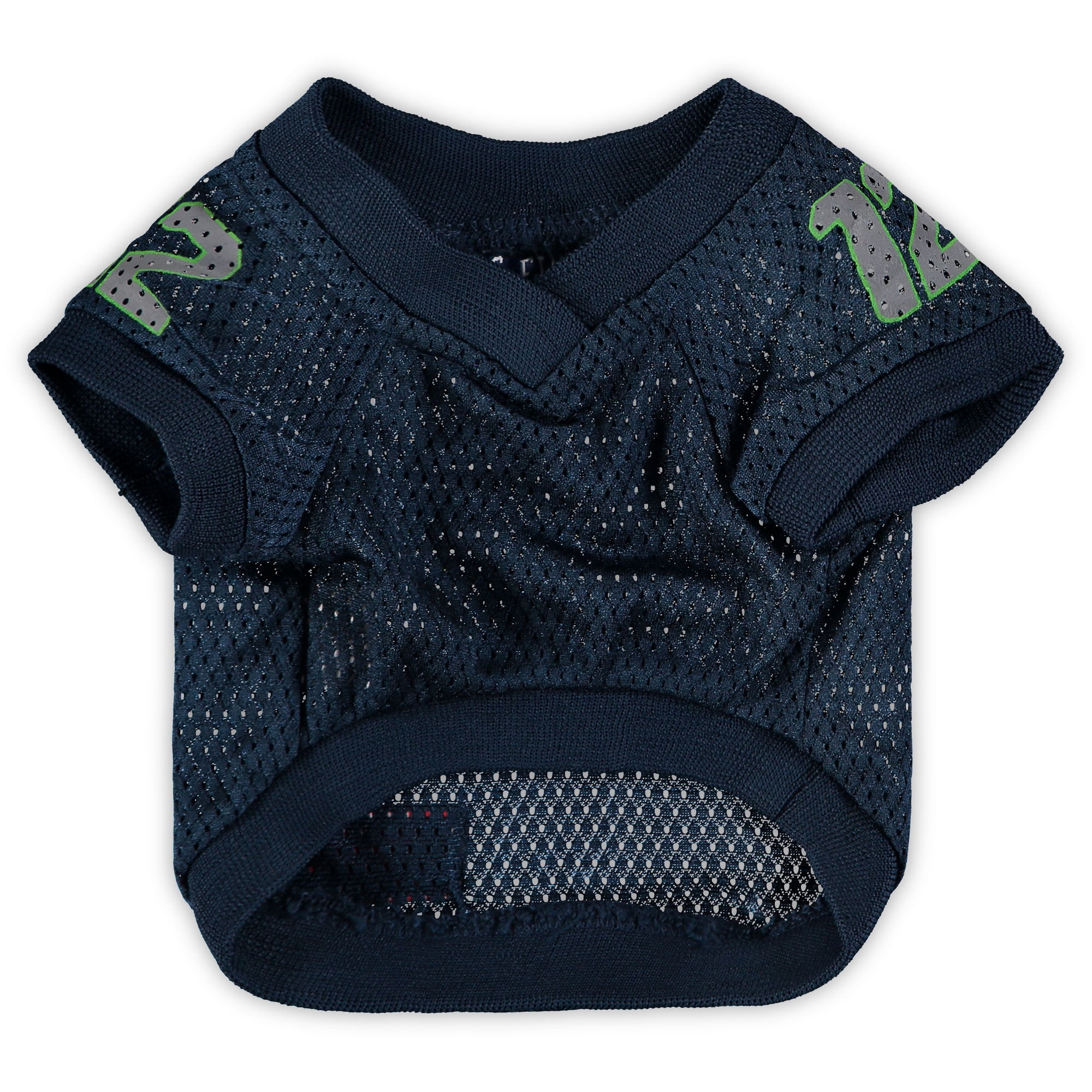Pets First NFL Seattle Seahawks #12 DOGS & CATS Premium Raglan Mesh Jersey. Licensed, Durable, Breathable Jersey - Medium