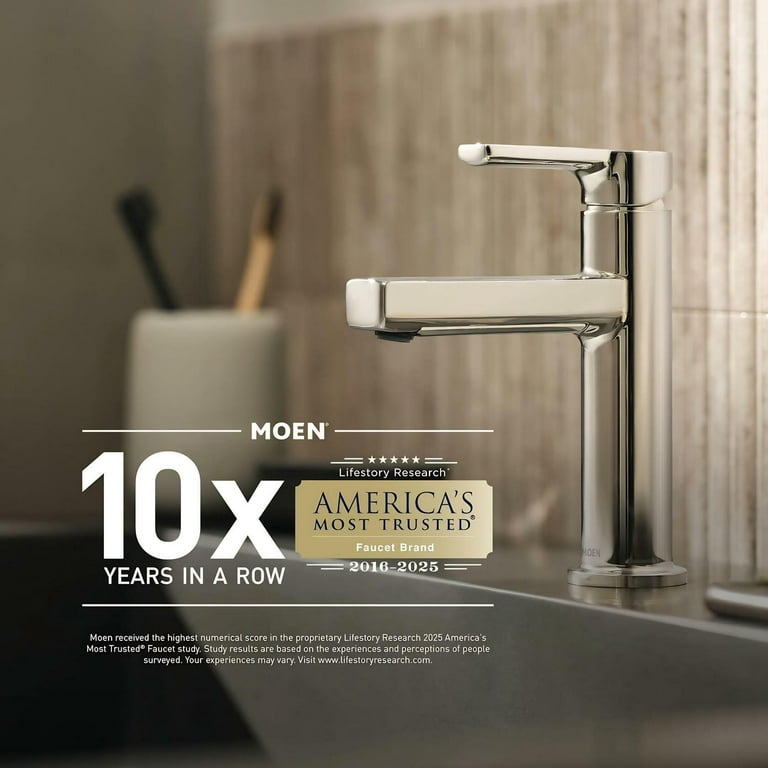 Moen Caldwell 1-Handle Faucet with Valve Included Moen Caldwell 1-Handle Faucet with Valve Included