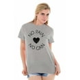 thumbnail image 3 of Pain No Gain Motivational Workout Women's Graphic T Shirt Tees Brisco Brands S, 3 of 5