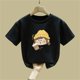 thumbnail image 4 of Blusas y camisas de manga corta con cuello redondo para niños Camiseta de verano de manga corta estampada para niñas Jersey elegante de cuello redondo para niñas Top de algodón para niños, 4 of 6