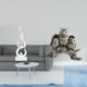 thumbnail image 2 of Escultura Moderna De Resina Con Forma De Búho En Forma De Llama, Estatua Abstracta De Animal De Fuego, Adorno De Escritorio Para Oficina, Sala De Estar, Estantería, Patio, Armario,, 2 of 8