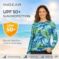 thumbnail image 4 of INGEAR Sun Shirt Beach Coverup for Women’s UPF 50+, Seafoam, M, 4 of 7