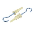 thumbnail image 3 of Unique Bargains 20Pcs Self Drilling Drywall Anchor 12mm Inner Dia Zinc Plated Eye Screw Hook Kit, 3 of 3