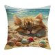 thumbnail image 2 of Funda de almohada de lino para sofá y cama | Funda de cojín decorativa con cremallera invisible | Funda de almohada cuadrada lavable para sala de estar, dormitorio o exteriores, 2 of 6