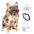 thumbnail image 3 of Cauagu Autumn Leaves 1 Pattern Winter Pet Hoodie Sweatshirts- Dog Hoodie Sweater with Leash Hole - Cute Dog Hoodie - Pet Clothes Puppy Cat Custume -Small, 3 of 8