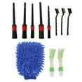 thumbnail image 3 of Auto  Brush Set, Universal Car Detailing Brush 11PCS  For Ships Yachts Motorcycles For Leather  Fabrics Blue, 3 of 8