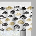 thumbnail image 3 of Ambesonne Trippy Window Valance, Woman Eyes Love Modern Art, 54" X 12", Yellow and Black, 3 of 5