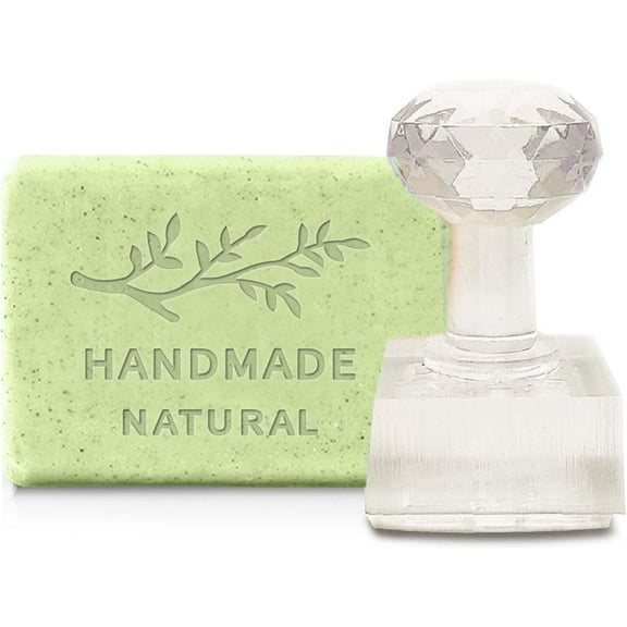 Branch Handmade Natural Soap Stamp - DIY Acrylic Plant Embossing Chapter Imprint for Cookie Clay Pottery - Handmade Gift