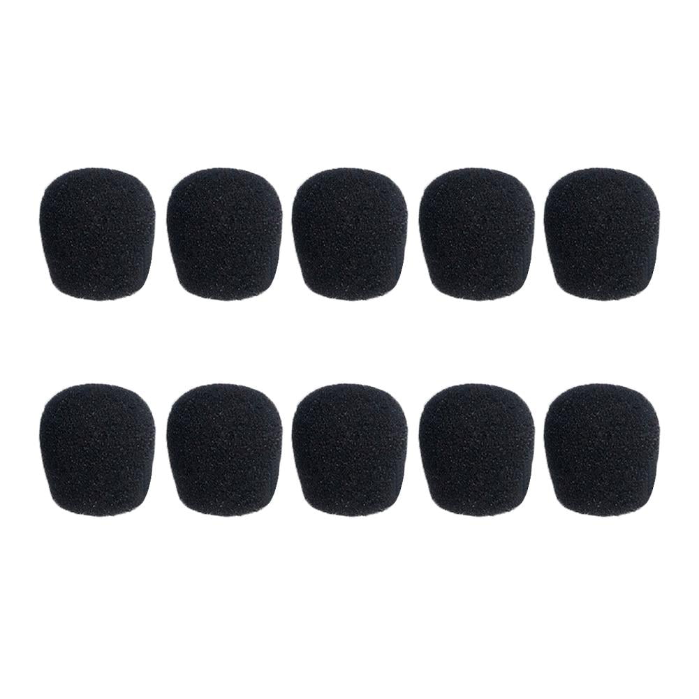 uxcell 10PCS Foam Mic Cover Headset Microphone Windscreen Shield Protection 26mm Length for Headset Lapel Lavalier 