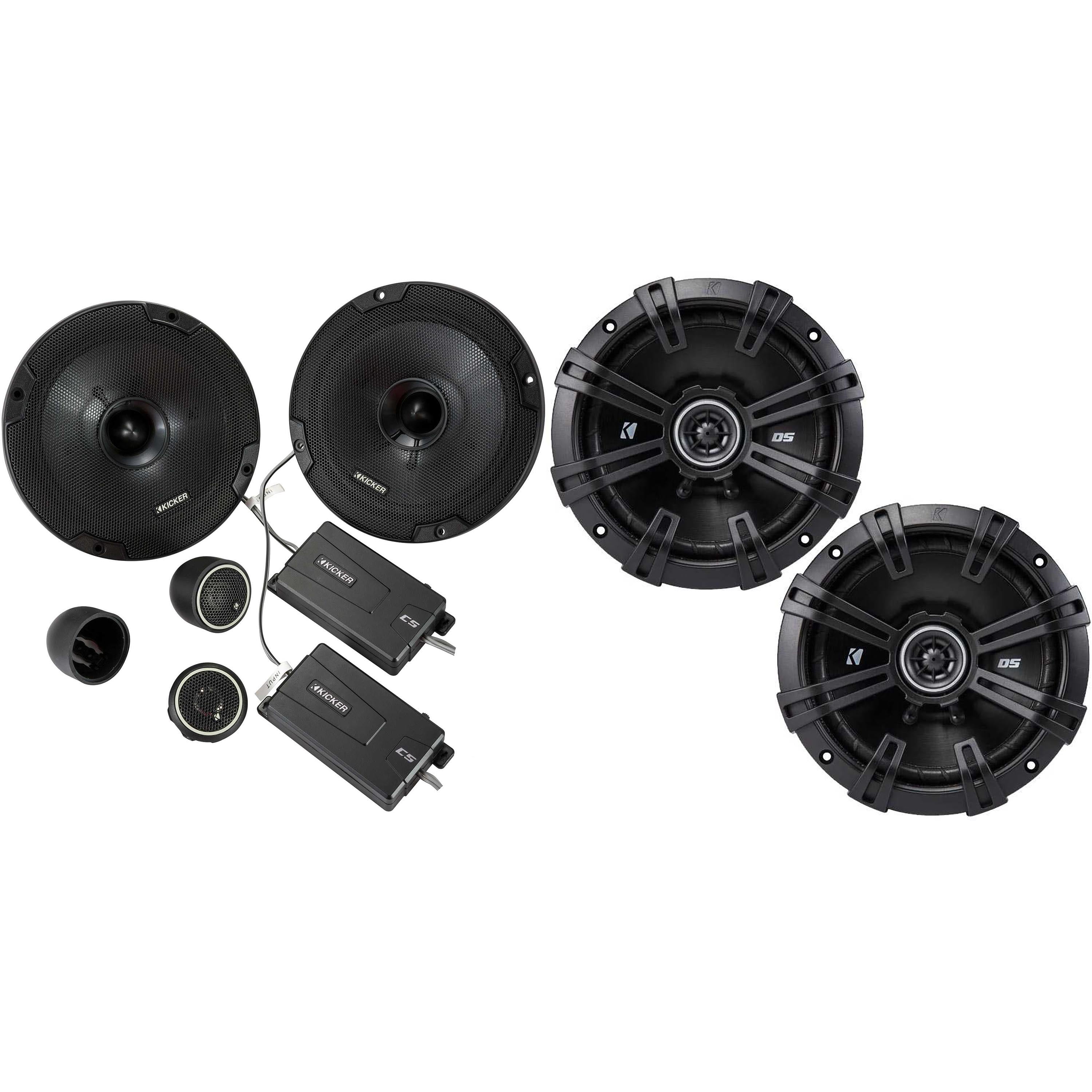 6個セット KICKER 11DS6.2 クロスオーバーツイーター16.5 cm Kicker CSS65 6.5-INCH (160mm) COMPONENT SYSTEM WITH .75-INCH (20mm