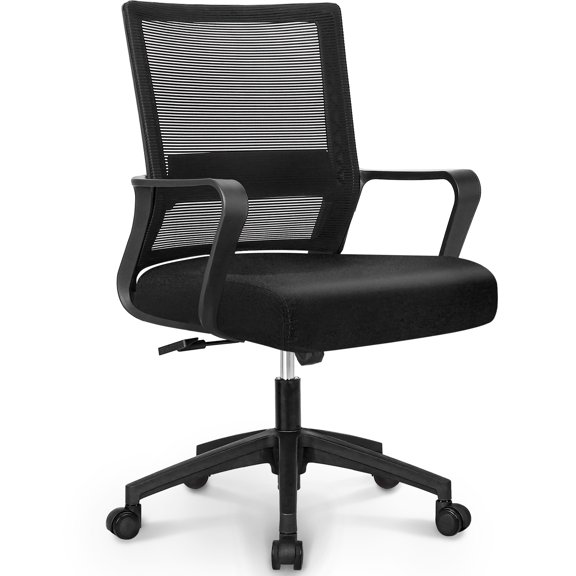 NEO CHAIR Office Chair, Ergonomic Lumbar Support, Adjustable Desk Chair with Armrests, Black