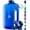 Dark Blue, variant on AQUAFIT - Water Bottle with Straw - Motivational Big Water Bottle with Time Marker - 1 Gallon, Gray