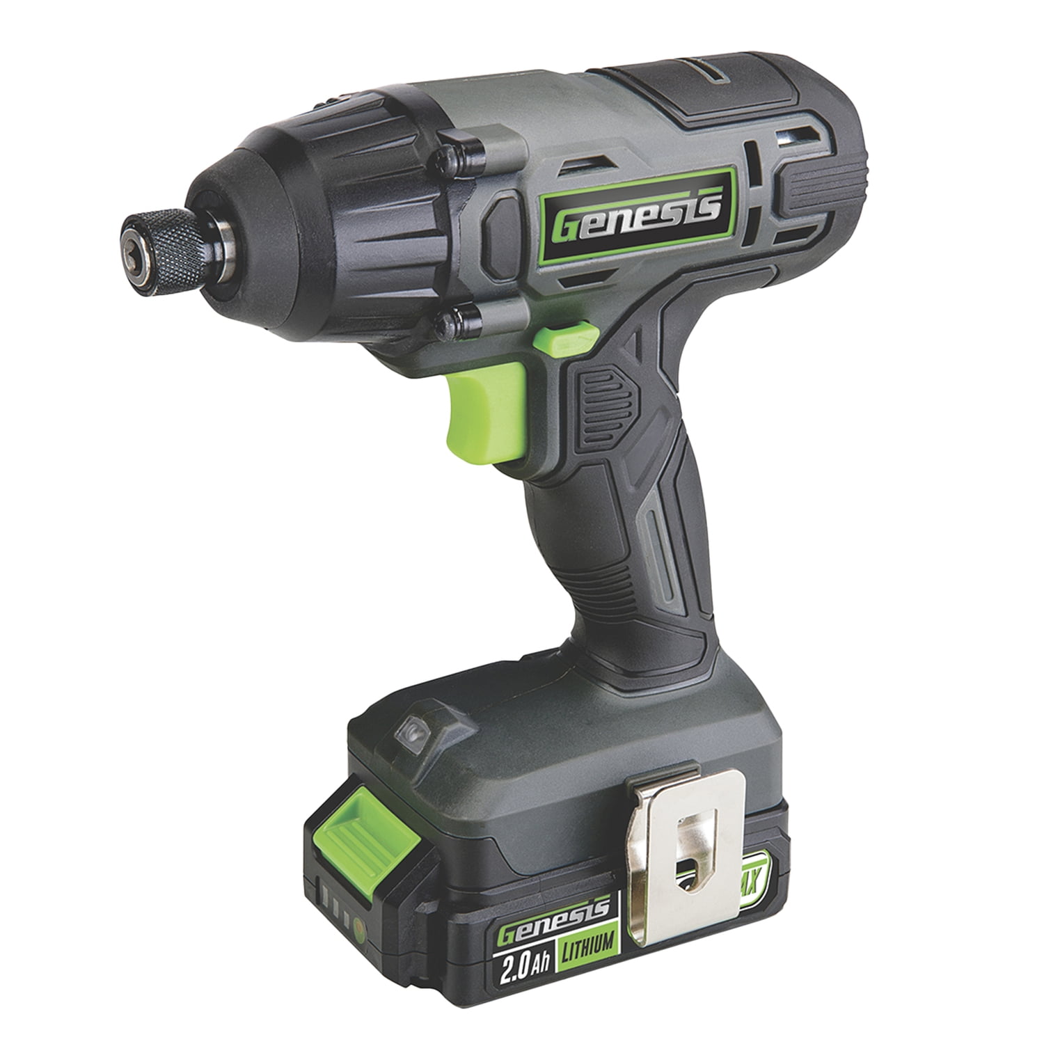 Genesis 20-Volt Cordless Li-Ion 2-Speed Drill Driver/Impact Driver Combo Kit, GL20DIDKB2PT